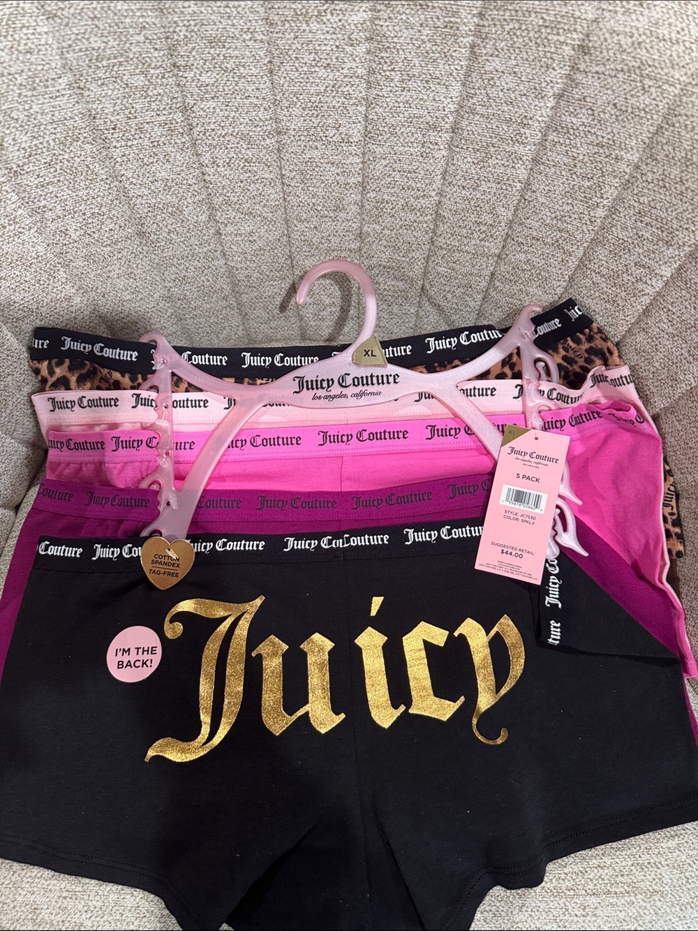 New Juicy Couture 5pack underwear